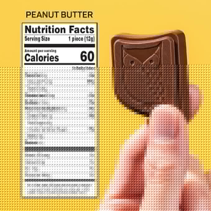 AWAKE - Caffeinated Chocolate Bites - Peanut Butter Dark Chocolate (No Sugar Added), 50 Bites - 50mg Caffeine - Energy Bites - Coffee Alternative - Fairtrade, Gluten Free, Non GMO - 0.48oz