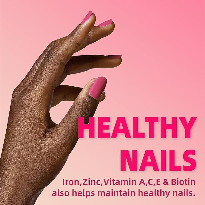Multivitamin for Women Gummies for 40+ with Omega-3,Niacinamide,B-Complex,Lutein,Iron,Choline, Phosphatidylserine,Vitamin D3 for Skin,Hair,Energy,Immune,Bone ā Vegan,Sugar Free,60 Count