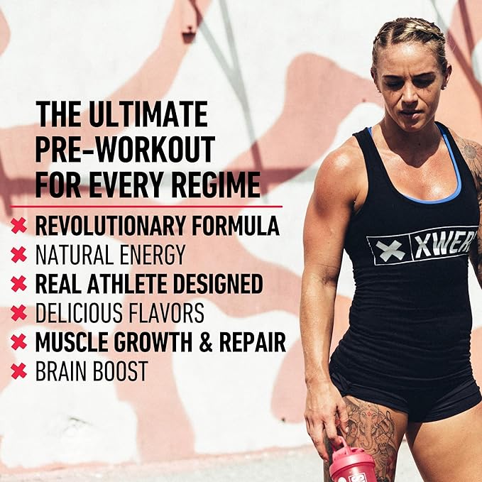 Xwerks Ignite Orange Pre Workout Powder - Best Natural Keto Pre-Workout for Women and Men with Explosive Energy - Gluten Free Preworkout Blend for Endurance and Stamina - 150 mg Caffeine 30 Servings