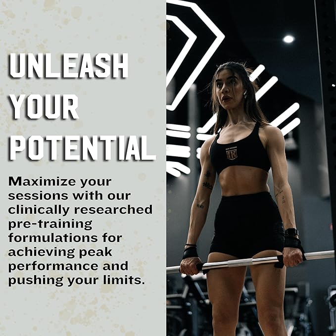 Iron Kingdom Pre Workout Powder for Men & Women Caffeine, Beta Alanine & Aminos for Intense Focus Endurance & Pump - Preworkout Energy Drink Powder Natural Sour Green Apple - 42 Servings