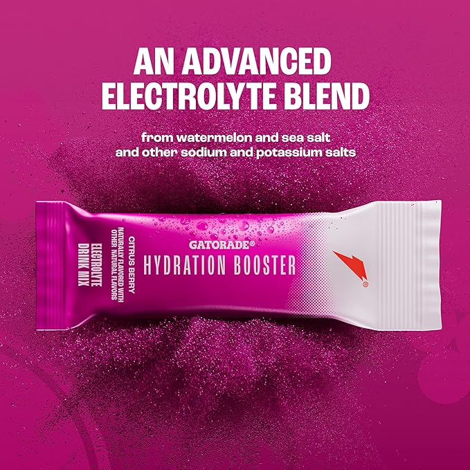 Gatorade Hydration Booster, Citrus Berry, Makes 20 Fl Oz (Pack of 6)