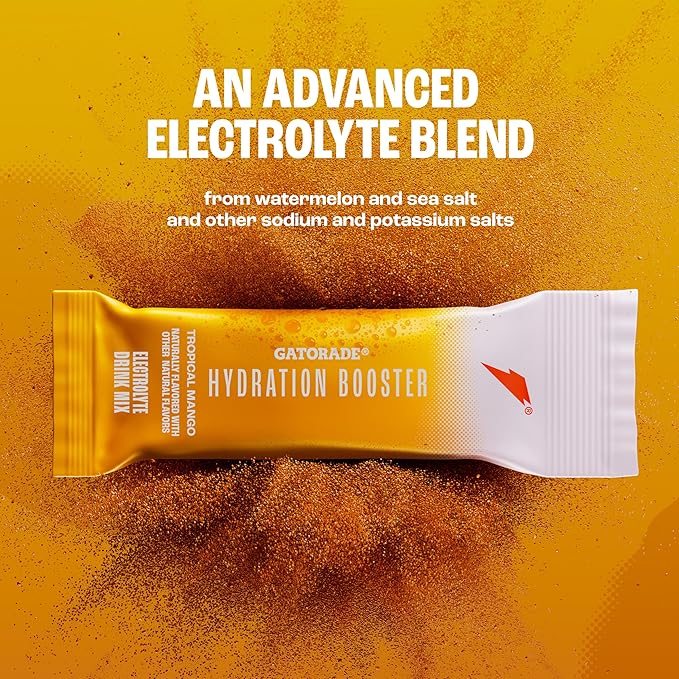 Gatorade Hydration Booster, Tropical Mango, Makes 20 Fl Oz (Pack of 6)