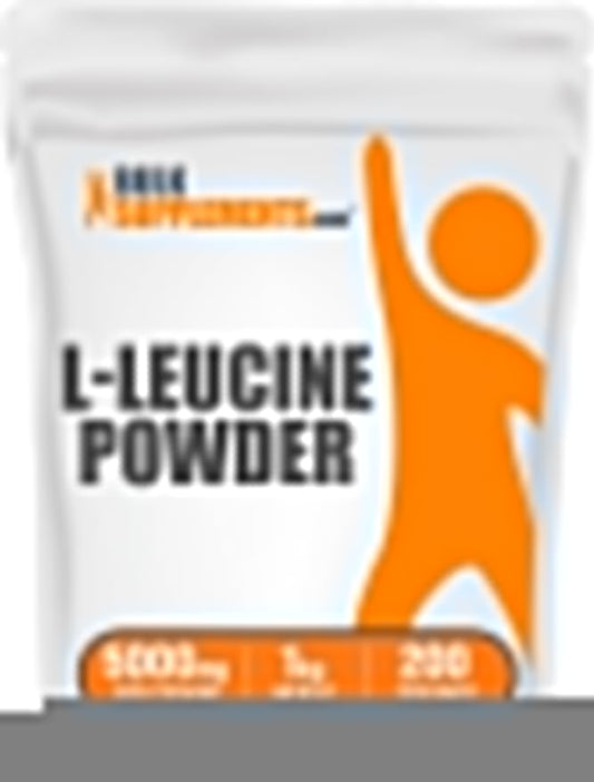BulkSupplements.com L-Leucine Powder - Leucine Supplements, Leucine Amino Acid - BCAA Supplements, Leucine Powder - Unflavored, 5000mg per Serving, 1kg (2.2 lbs) (Pack of 1)