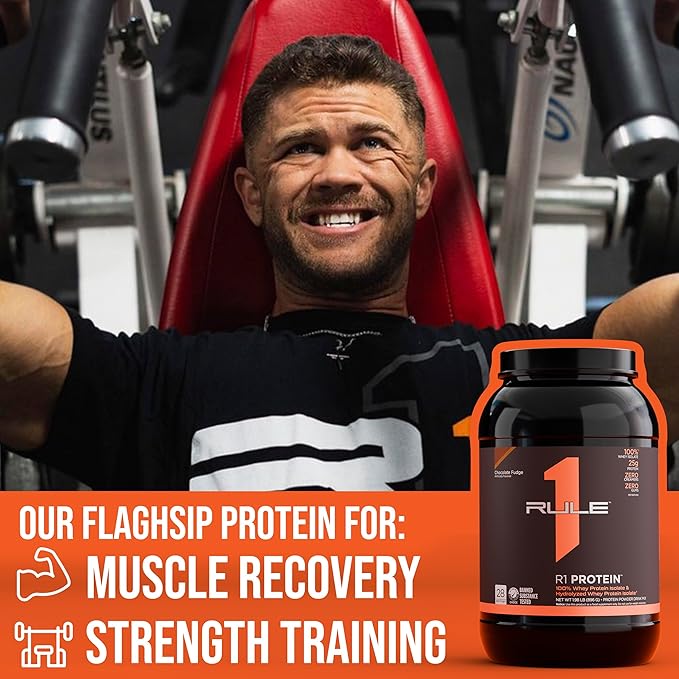 Rule One Proteins R1 Protein - 25g Fast-Acting, Super-Pure 100% Isolate and Hydrolysate Protein Powder with 6g BCAAs (5 Pounds*, Fruity Cereal)